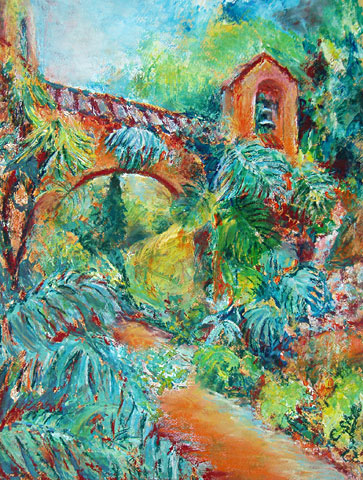 Val Rahmeh Garden, Menton: Belltower