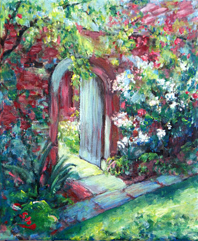 Garden Door, Acorn Bank NT
