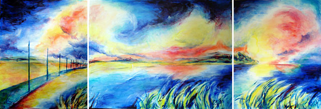 Light over Lindisfarne: Triptych