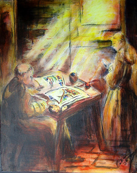 Eadfrith in the Scriptorium